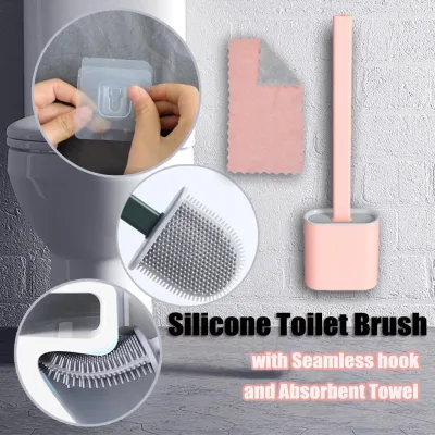 Silicone Flex Toilet Brush And Holder