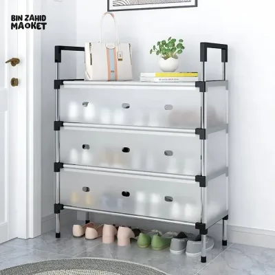 Dustproof Shoe Rack 4 Layer
