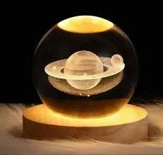Crystal Ball Lamp (Saturn)