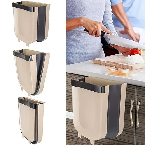 Plastic Folding Kitchen Trash Can