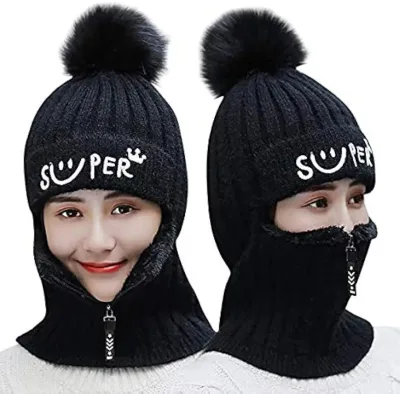 Super Lady Winter Cap (Assorted Colour)
