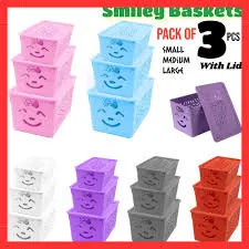 Smiley Basket (Assorted Colour)