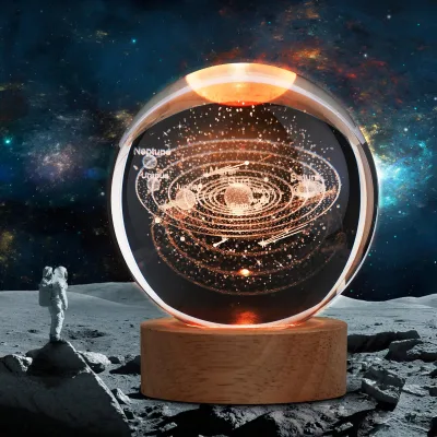 Crystal Ball Lamp (Solar System)