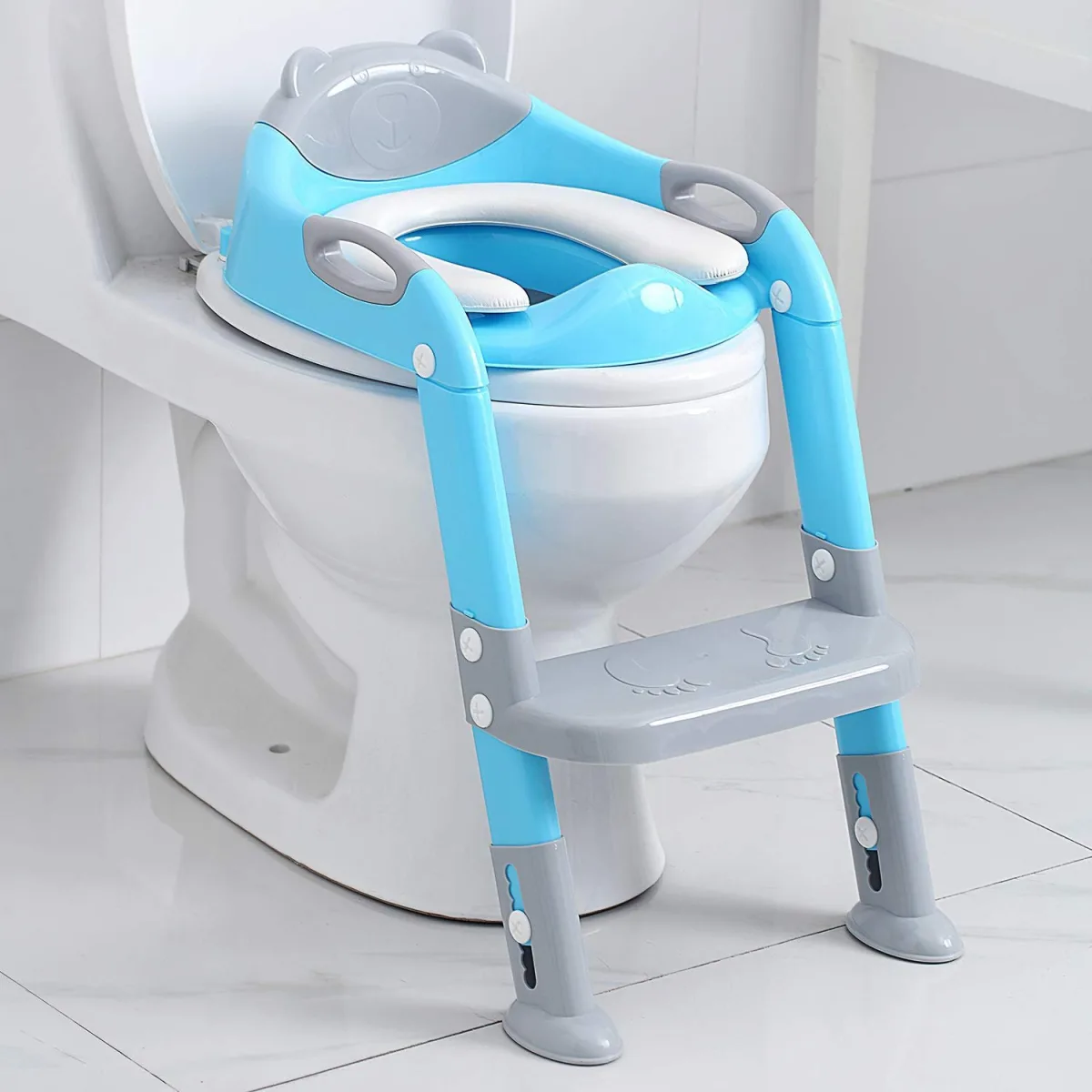 A+B Toilet Potty Trainer Seat with Ladder