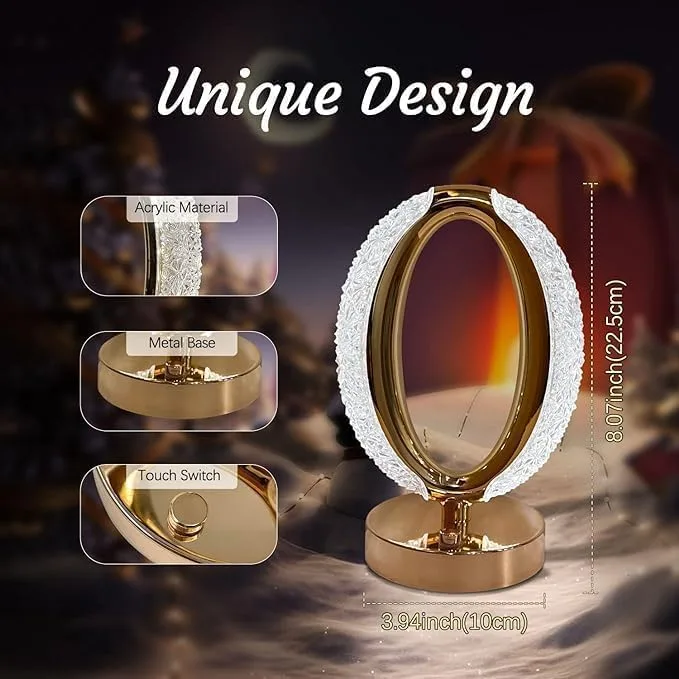 Rechargeable Crystal Nordic Lamp