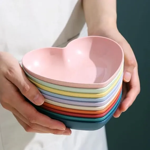 Heart Shape Plate (Multi Colour)