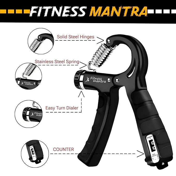 Hand gripper with counter