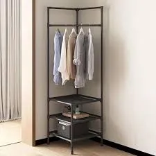 Minimalist Corner Coat Rack 3 Layer