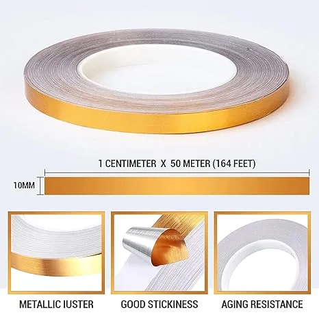 Golden decoration tape
