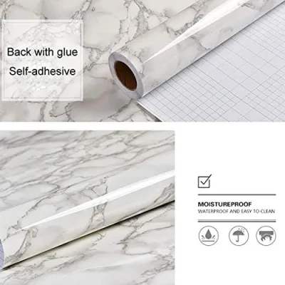 Marble sticker (white & black)