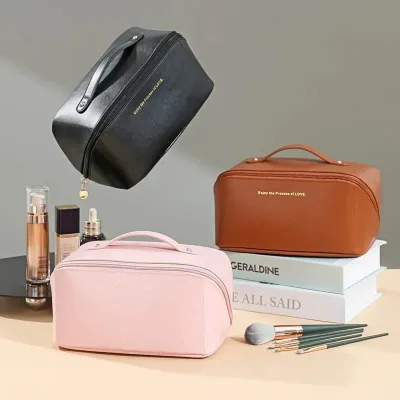 Leather Cosmetic PU Pouch (Assorted Colour)