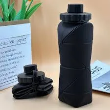 Silicone Foldable Bottle 600ml (Black Only)