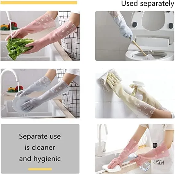 Silicone Washing Full Gloves