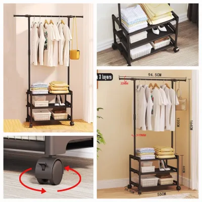 Attachable Coat Rack 3 Layer