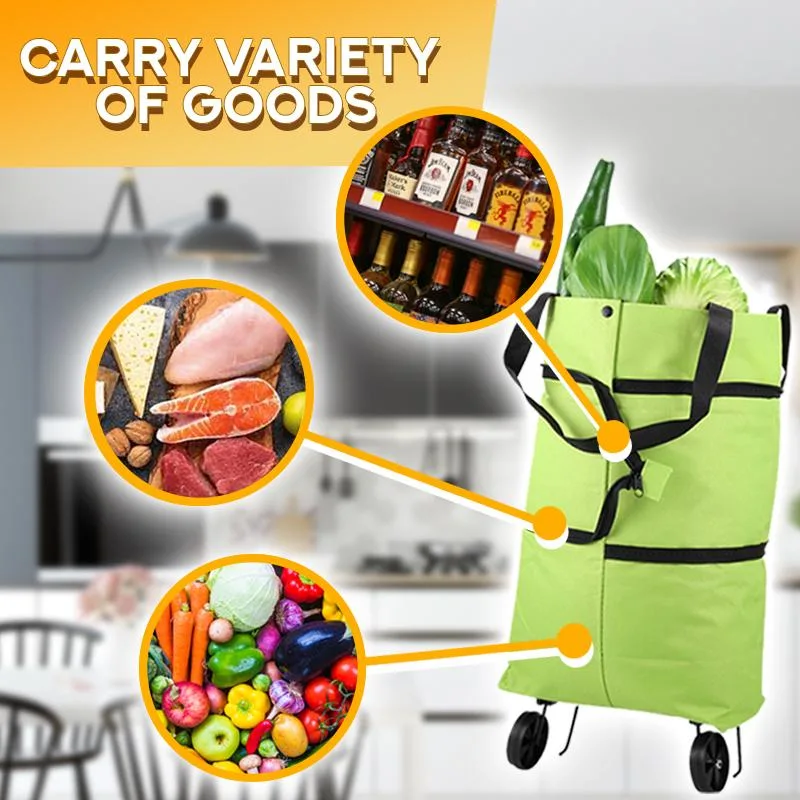 Foldable Trolley Bag with Wheels