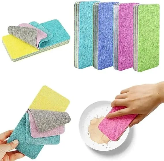 Rainbow multi layer cleaning rags
