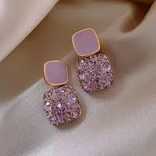 Crystal Earings (Assorted Colour)