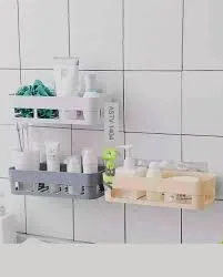 Plastic Corner Rack Square (Assorted Colour)